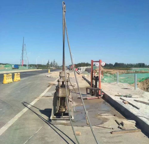 安州公路高聚物注浆加固